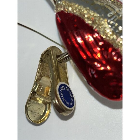 Glass Victorian Bird Goose Duck German Glass Christmas Ornament Clip Lot of 16 - Picture 4 of 10